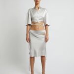SHORT SLEEVE CROP TIE SHIRT