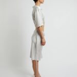 SHORT SLEEVE CROP TIE SHIRT