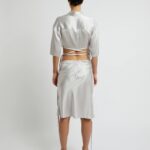 SHORT SLEEVE CROP TIE SHIRT
