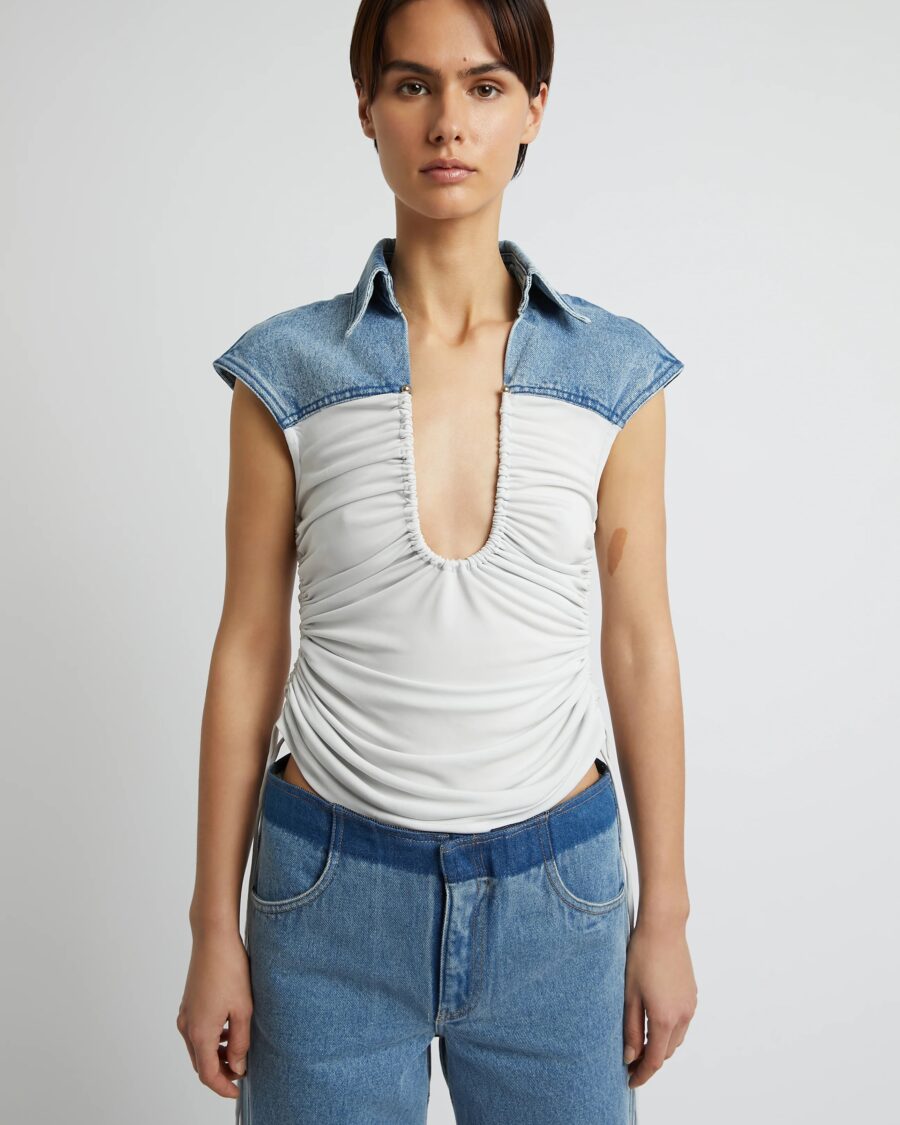 MAVERICK DENIM BODICE SHIRT