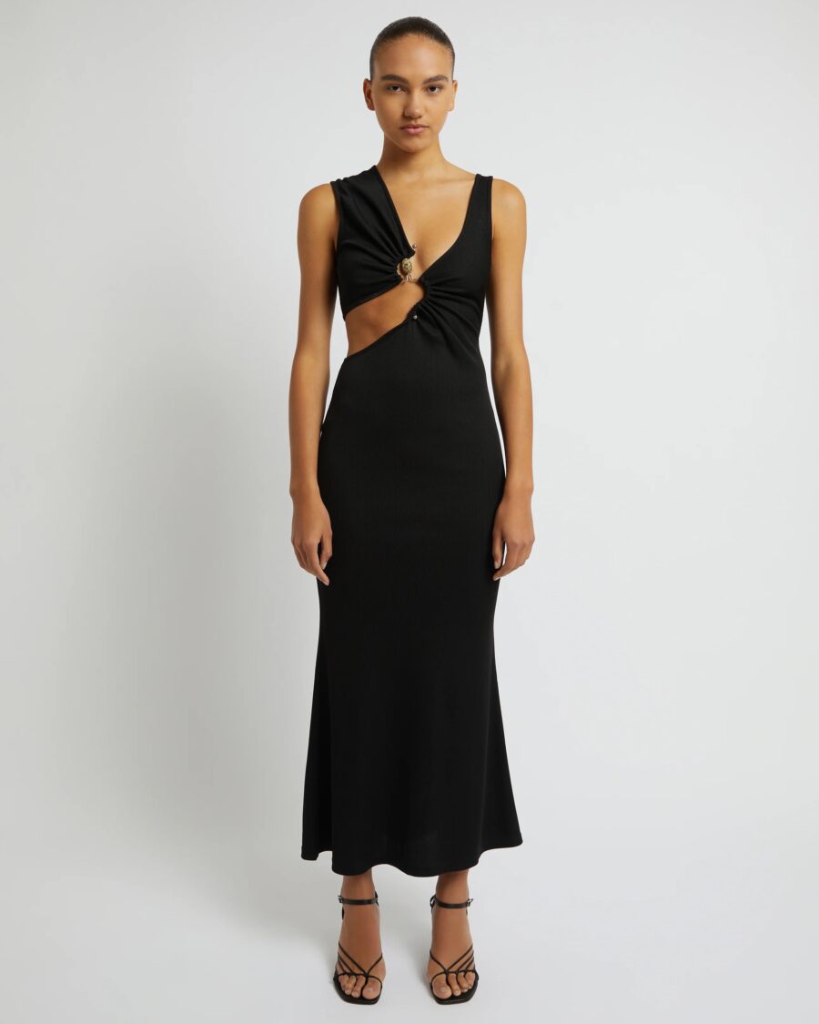 SERPENTINE CRYSTAL STONED TANK DRESS
