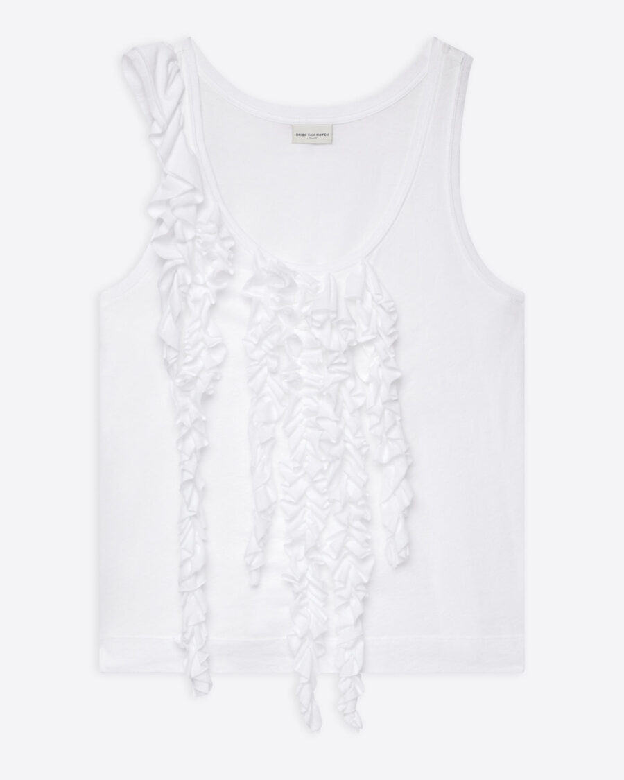 RUFFLED TANK TOP