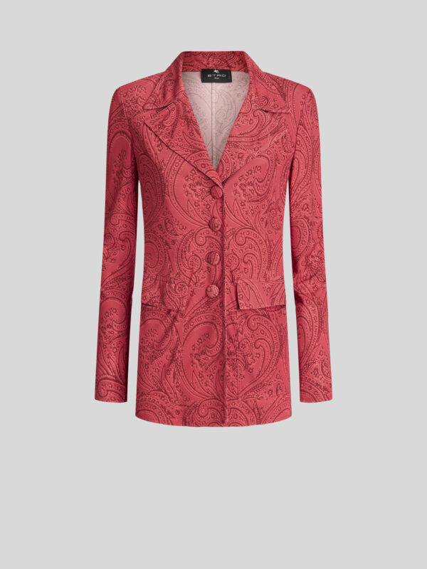 GRAPHIC PAISLEY PRINT JACKET