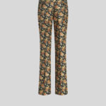 PRINTED JACQUARED TROUSERS