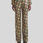 PRINTED JACQUARED TROUSERS