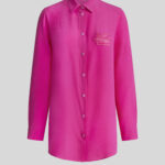 CRÊPE DE CHINE SHIRT WITH EMBROIDERED PEGASO