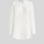 CRÊPE DE CHINE SHIRT WITH EMBROIDERED PEGASO