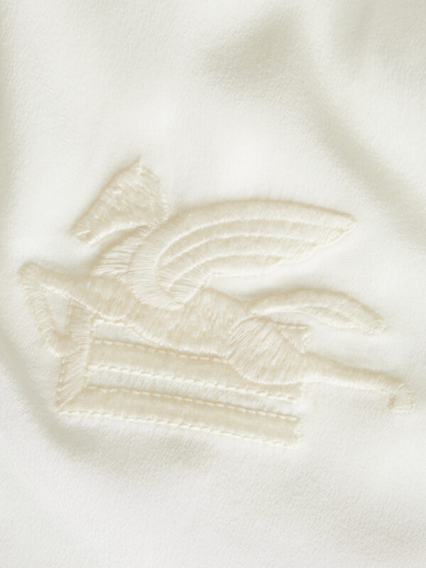 CRÊPE DE CHINE TOP WITH PEGASO
