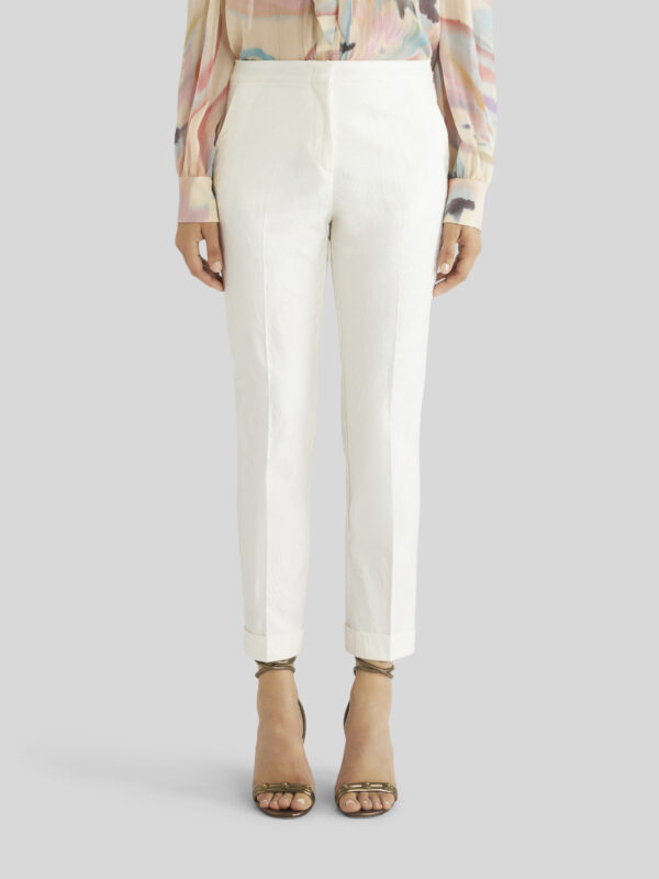 TAILORED JACQUARD TROUSERS