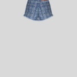 JACQUARED DENIM SHORTS