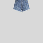JACQUARED DENIM SHORTS
