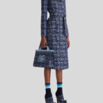 SMALL JACQUARD LOVE TROTTER BAG WITH APPLES