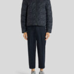 QUILTED PAISLEY DOWN BOMBER JACKET
