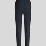 TAILORED PAISLEY VELVET TROUSERS