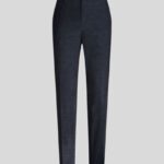 TAILORED PAISLEY VELVET TROUSERS