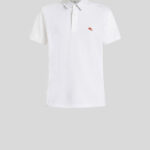 PIQUET POLO SHIRT WITH EMBROIDERED PEGASO
