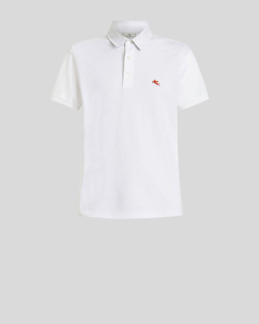 PIQUET POLO SHIRT WITH EMBROIDERED PEGASO