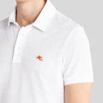 PIQUET POLO SHIRT WITH EMBROIDERED PEGASO