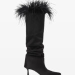 VOILA 61 FEATHERS HEELED BOOTS
