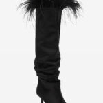 VOILA 61 FEATHERS HEELED BOOTS