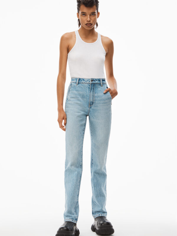 HIGH RISE SLIM STACKED JEANS