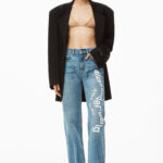 PUFF LOGO STRAIGHT LEG JEANS