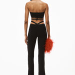 LOGO TRIM HALTER TOP