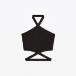 LOGO TRIM HALTER TOP