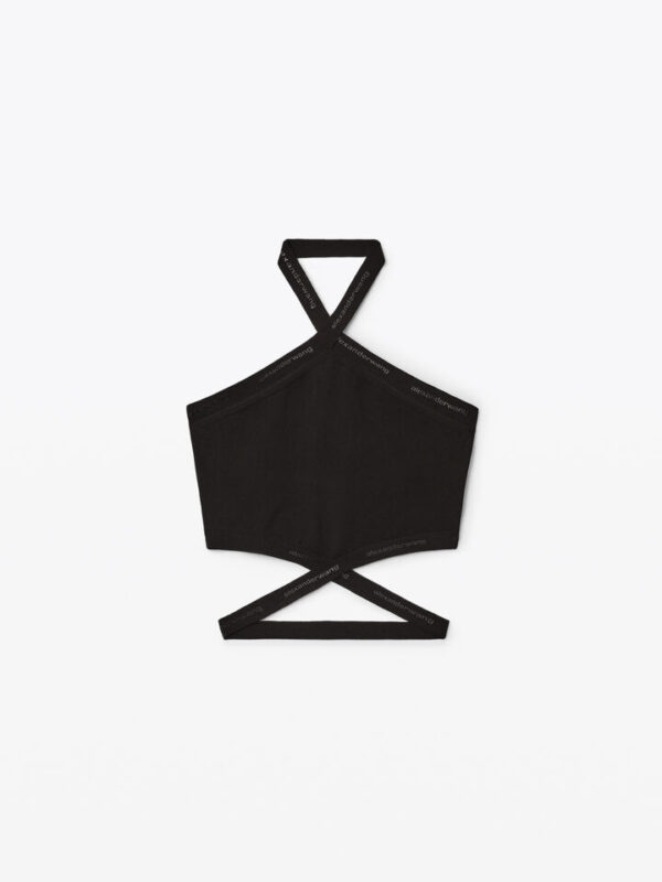 LOGO TRIM HALTER TOP