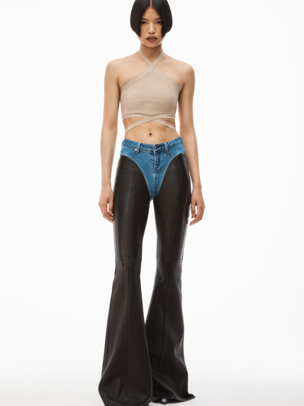 LOGO TRIM HALTER TOP