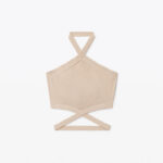 LOGO TRIM HALTER TOP