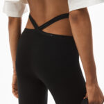 CRISSCROSS LOGO TRIM LEGGINGS IN VISCOSE KNIT