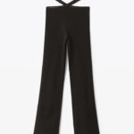 CRISSCROSS LOGO TRIM LEGGINGS IN VISCOSE KNIT