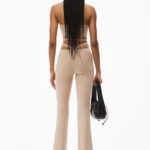 CRISSCROSS LOGO TRIM LEGGINGS IN VISCOSE KNIT