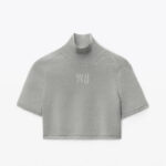 REFLECTIVE CROPPED PULLOVER