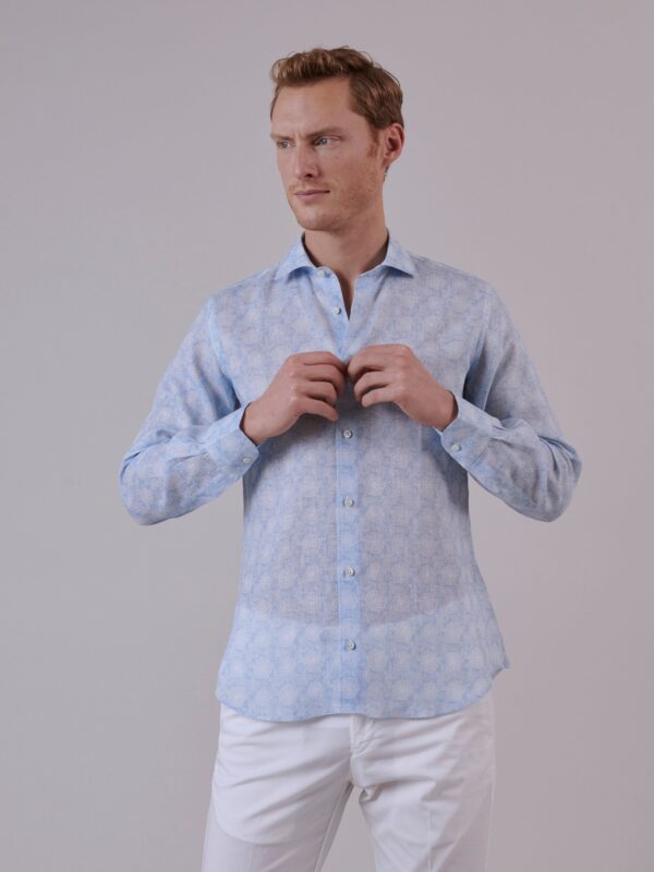 PRINTED LINEN SHIRT