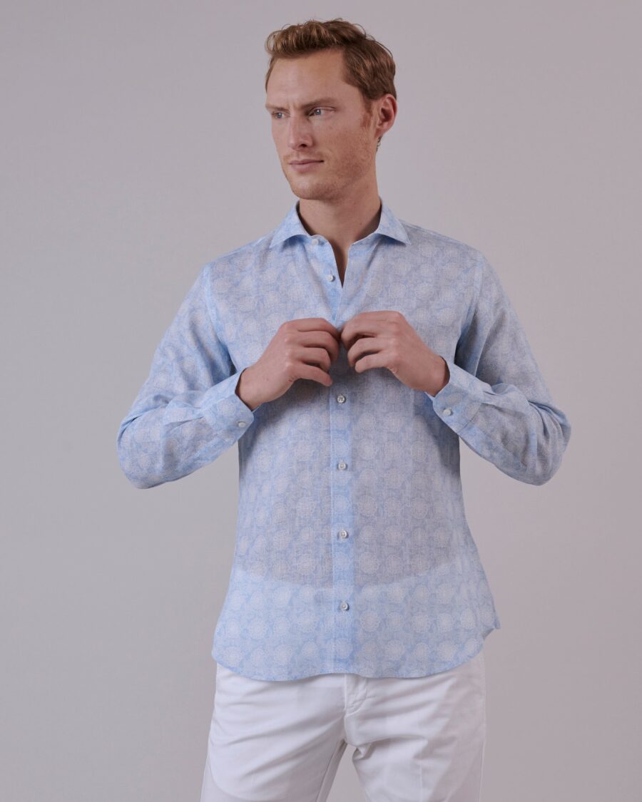 PRINTED LINEN SHIRT