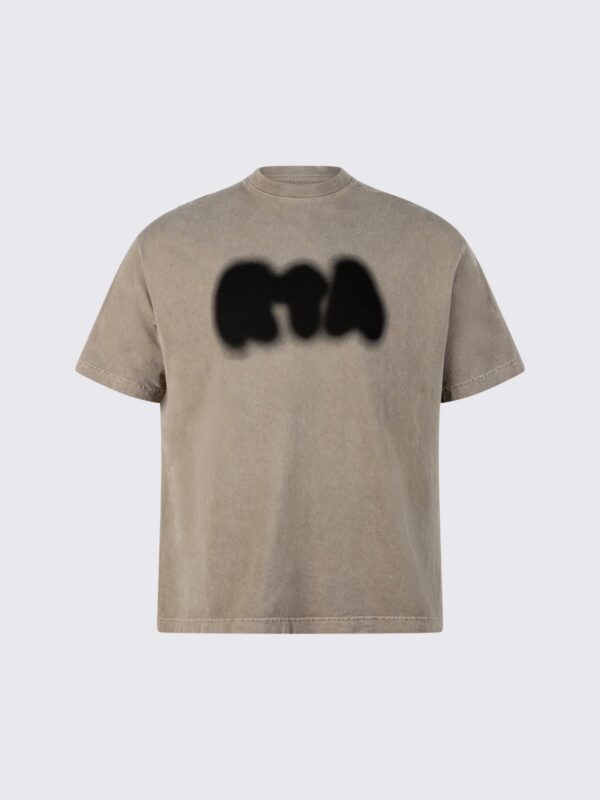 COLIN TEE | TAN FUZZY LOGO