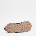 LEATHER AND TECH FABRIC SNEAKERS