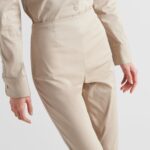 SLIM POPLIN PANTS