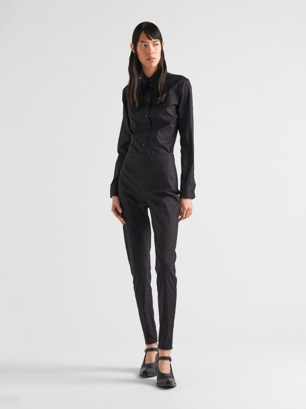 SLIM POPLIN PANTS