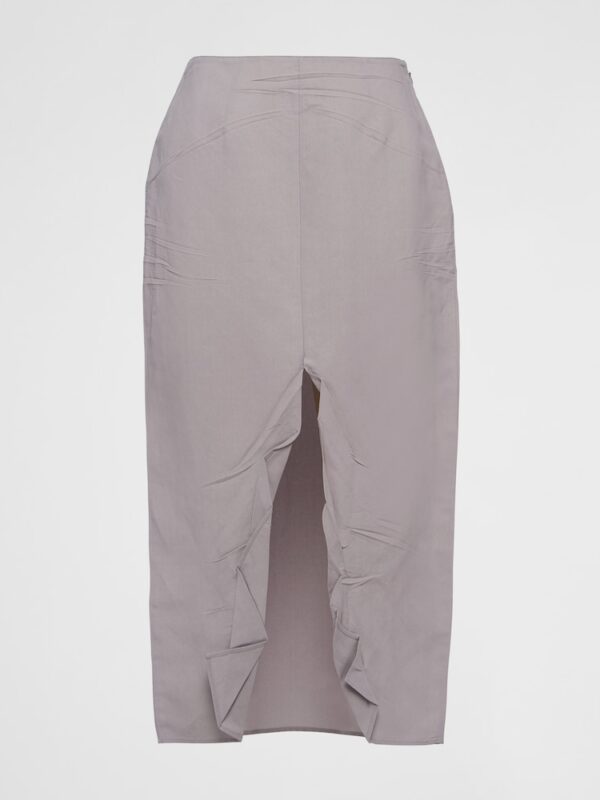TECHNICAL FABRIC MIDI SKIRT
