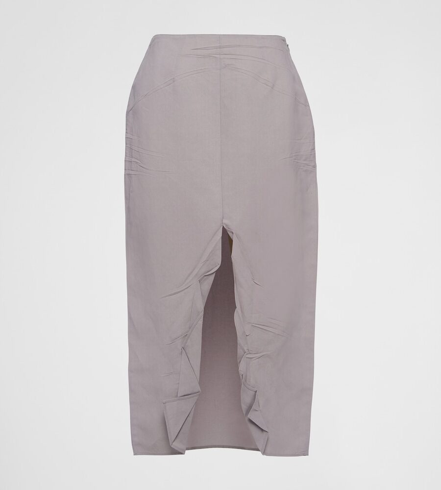 TECHNICAL FABRIC MIDI SKIRT