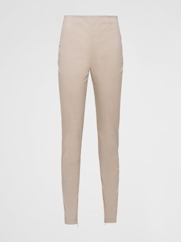 SLIM POPLIN PANTS