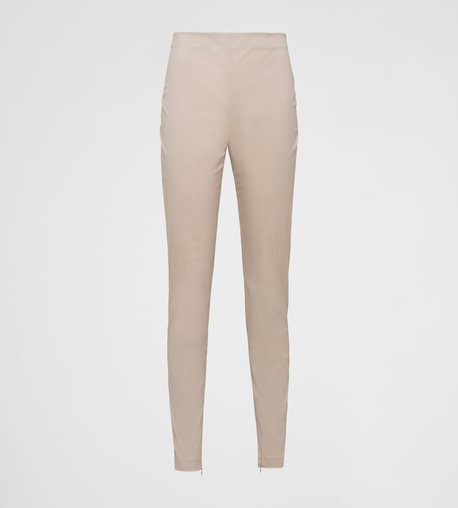 SLIM POPLIN PANTS