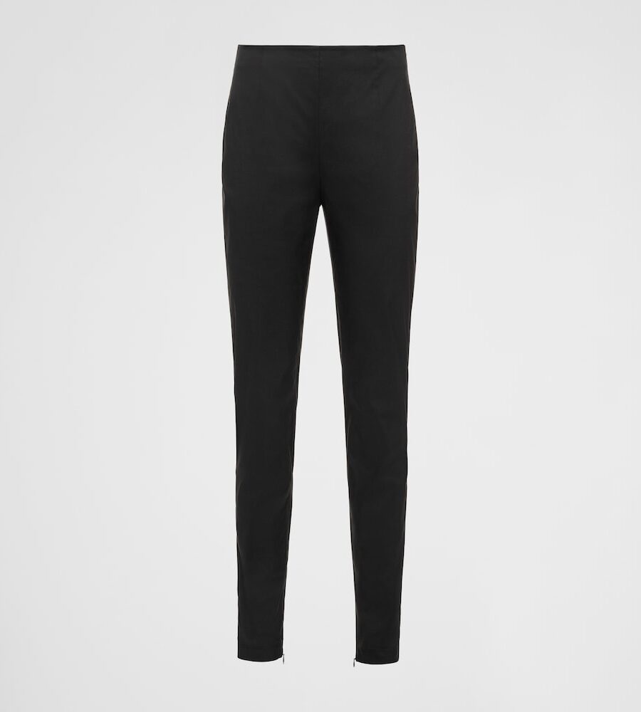 SLIM POPLIN PANTS