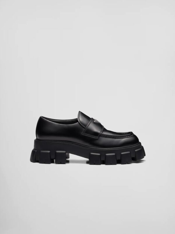 MONOLITH BRUSHED LEATHER LOAFERS MEN