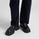 MONOLITH BRUSHED LEATHER LOAFERS MEN