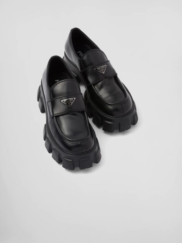 MONOLITH BRUSHED LEATHER LOAFERS MEN