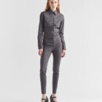 STRETCH POPLIN JUMPSUIT